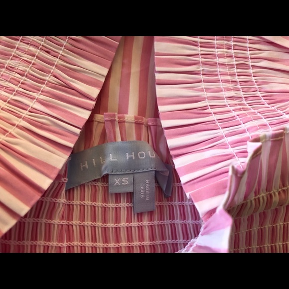 Hill House Home Ellie nap cotton midi cottage core dress bubblegum stripe - Picture 7 of 8